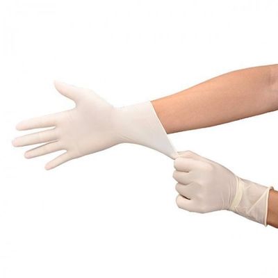 Ελεύθερα μίας χρήσης ιατρικά γάντια λατέξ σκονών 12X24CM με όλη την πιστοποίηση