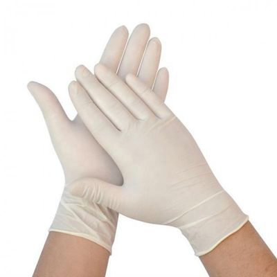 Ανθεκτικά γάντια λατέξ ASTM D6319 μίας χρήσης ιατρικά 3 έτη ζωής του προϊόντος στο ράφι