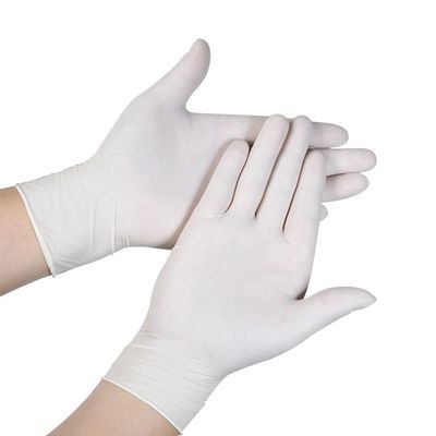 Αντιολισθητικά γάντια λατέξ 510K μεγάλα κονιοποιημένα για τον καθαρισμό λουτρών