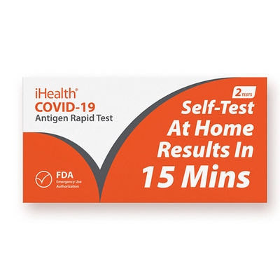 IHealth γρήγορο αντιγόνων πατσαβουρών FDA δειγμάτων δοκιμής ρινικό για τη δημόσια περιοχή