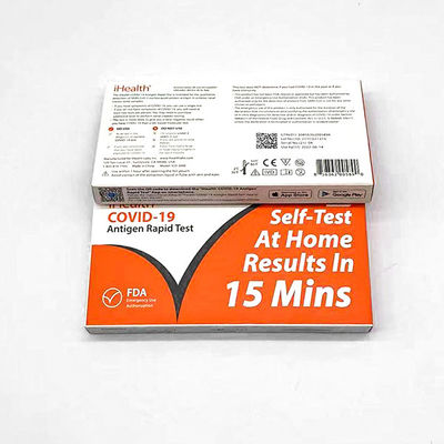 Το IHealth 15 λεπτά καθαρίζει πατσαβούρα εμβύθισης FDA 19 τη γρήγορη δοκιμής γρήγορη εξαρτήσεων εγχώριας δοκιμής