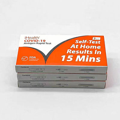 IHealth γρήγορο αντιγόνων πατσαβουρών FDA δειγμάτων δοκιμής ρινικό για τη δημόσια περιοχή