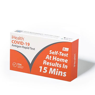 Το IHealth 15 λεπτά καθαρίζει πατσαβούρα εμβύθισης FDA 19 τη γρήγορη δοκιμής γρήγορη εξαρτήσεων εγχώριας δοκιμής